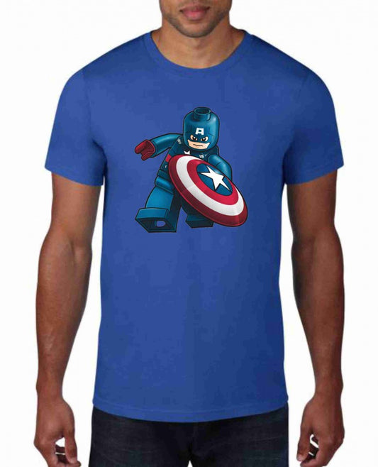 MAGLIETTA IN 100% COTONE UOMO/DONNA COLORE ROYAL TEMA NERD