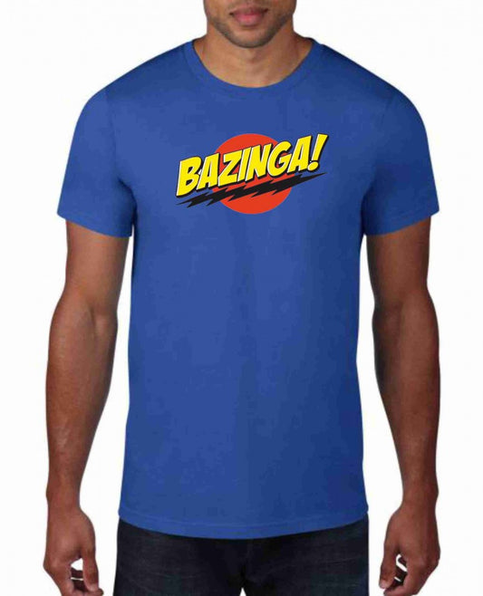 MAGLIETTA IN 100% COTONE UOMO/DONNA COLORE ROYAL TEMA NERD