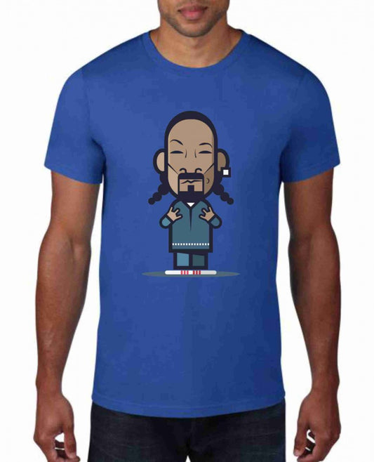 MAGLIETTA IN 100% COTONE UOMO/DONNA COLORE ROYAL TEMA NERD