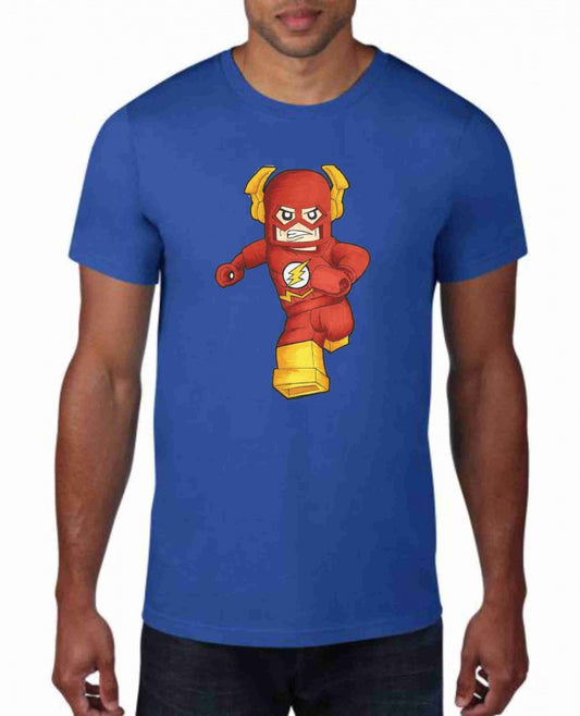 MAGLIETTA IN 100% COTONE UOMO/DONNA COLORE ROYAL TEMA NERD