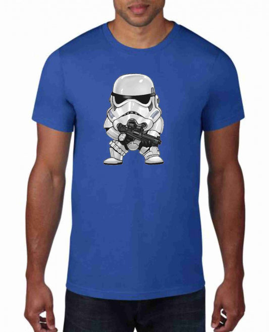 MAGLIETTA IN 100% COTONE UOMO/DONNA COLORE ROYAL TEMA NERD