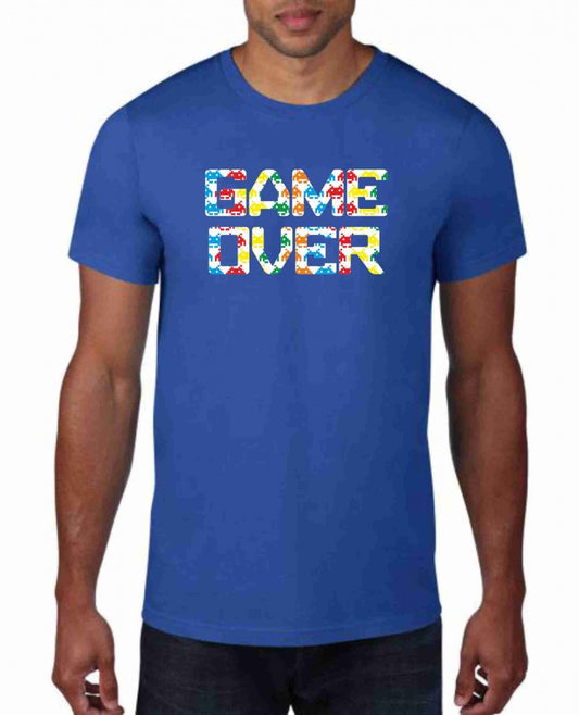 MAGLIETTA IN 100% COTONE UOMO/DONNA COLORE ROYAL TEMA NERD