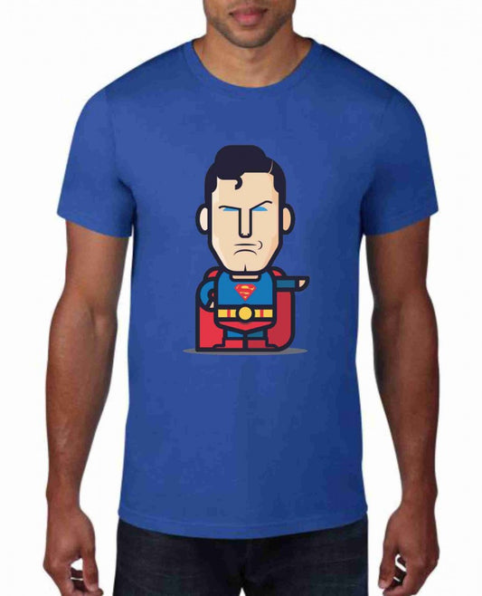 MAGLIETTA IN 100% COTONE UOMO/DONNA COLORE ROYAL TEMA NERD