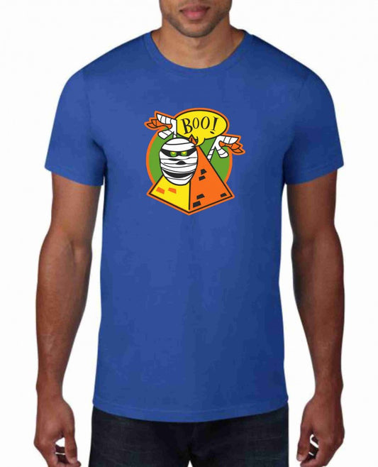 MAGLIETTA IN 100% COTONE UOMO/DONNA COLORE ROYAL TEMA NERD