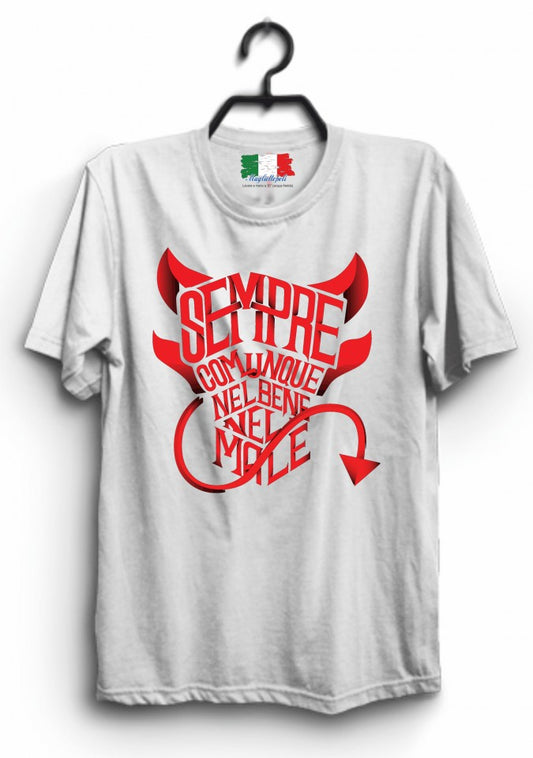 MAGLIETTA IN 100% COTONE UOMO/DONNA TIFOSO DI CALCIO