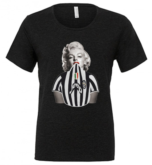 MAGLIETTA NERA 100% COTONE SCOLLO LARGO