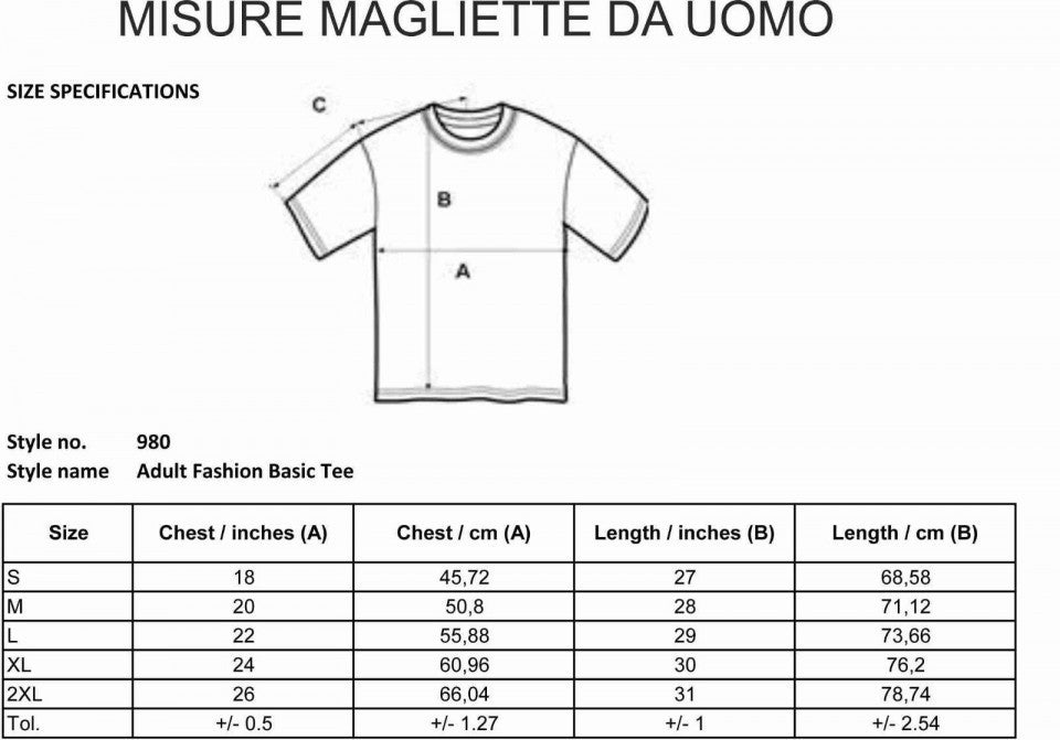 Maglietta unisex 100% cotone organico con stampa CURVA SUD MILANO