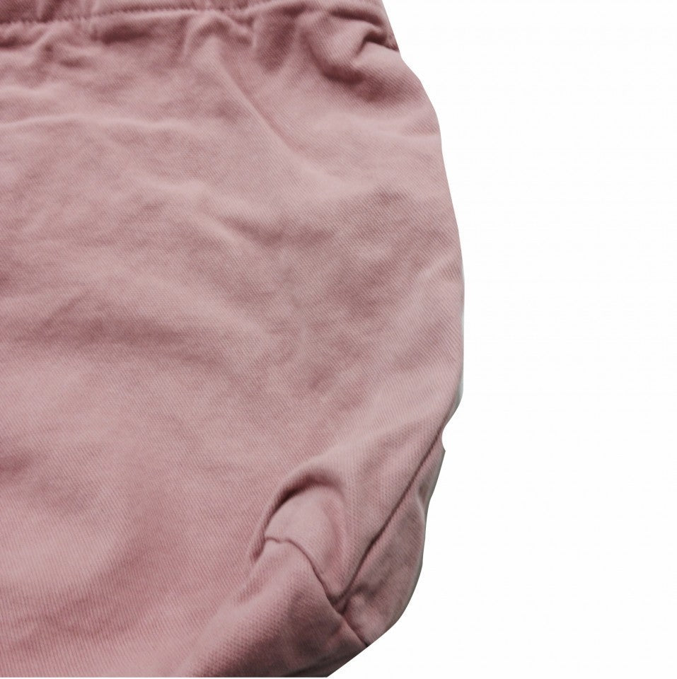 Shopper Rosa vintage Canvas con zip con solo un lato stampato