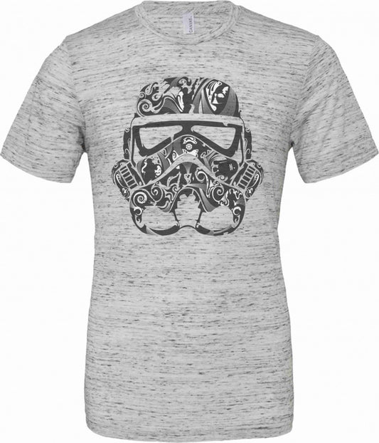 T-shirt unisex Poly-Cotton EFFETTO MARMO con stampa motivo NERD