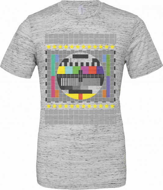 T-shirt unisex Poly-Cotton EFFETTO MARMO con stampa motivo NERD