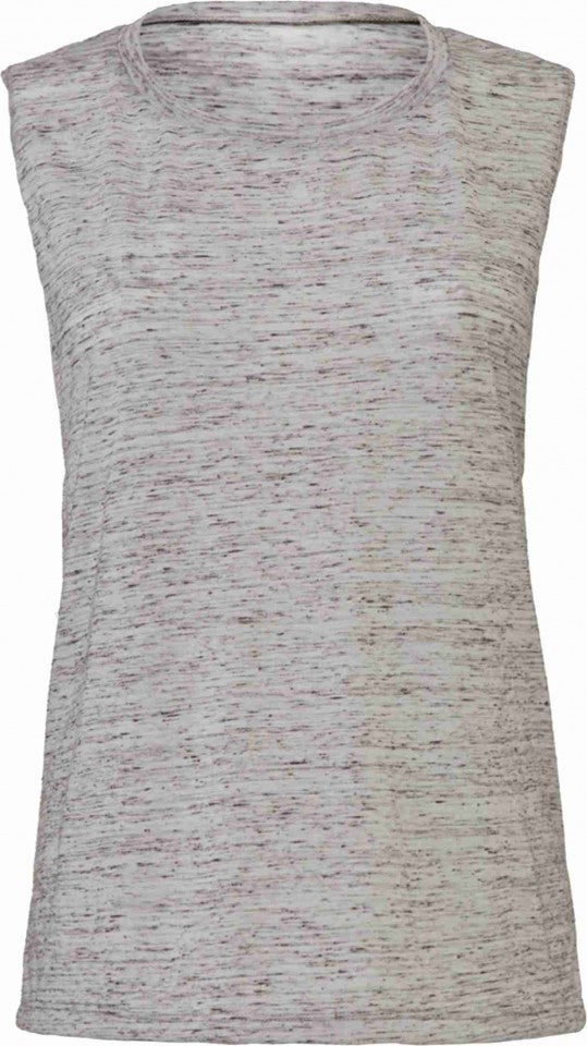 Tank Top Flowy Scoop Muscle EFFETTO MARMO CON STAMPA